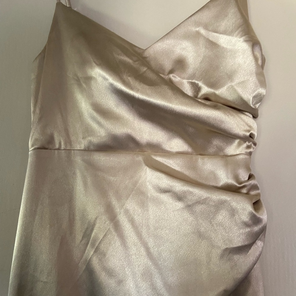 Birdy Grey Gold Satin Dress - Picture 5 of 8
